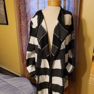 Black and white sweater